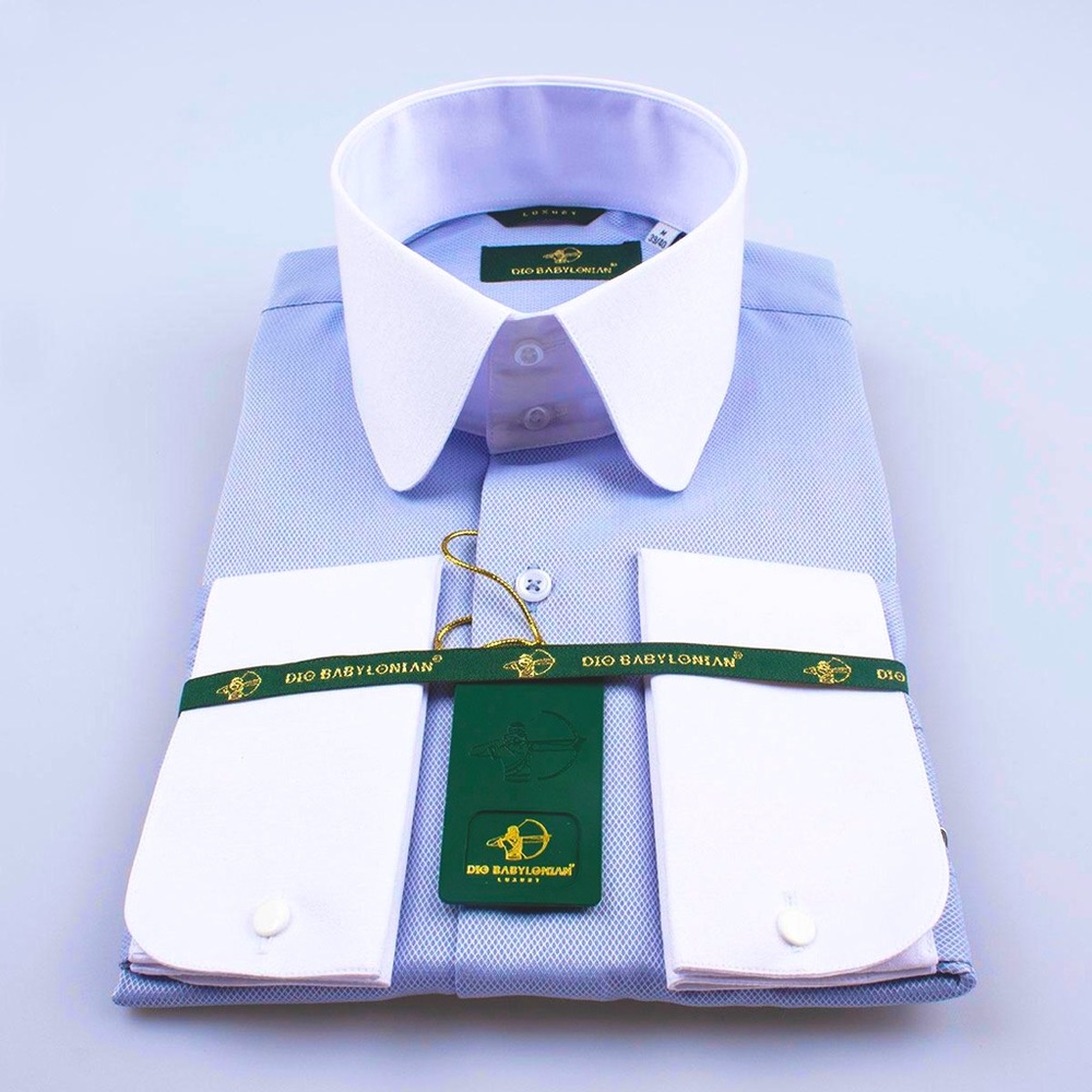 Contrast Collar Dress Shirt - New